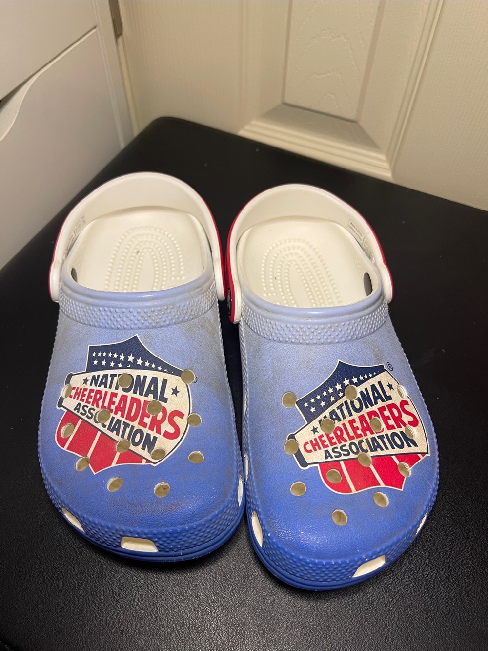 CROCS Kids Blue White Gradient National Cheerleaders Clogs
